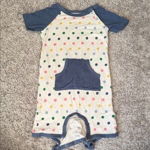 Kyte BABY Romper with Colorful Dots, runs small